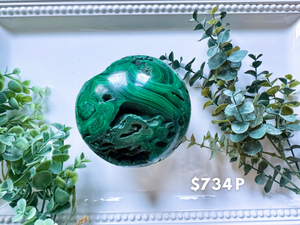 Malachite Sphere 734P