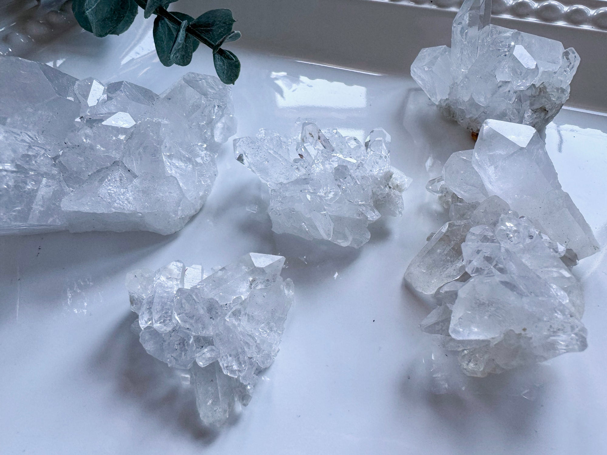 Natural Clear Quartz Mini Clusters and Points || Brazil