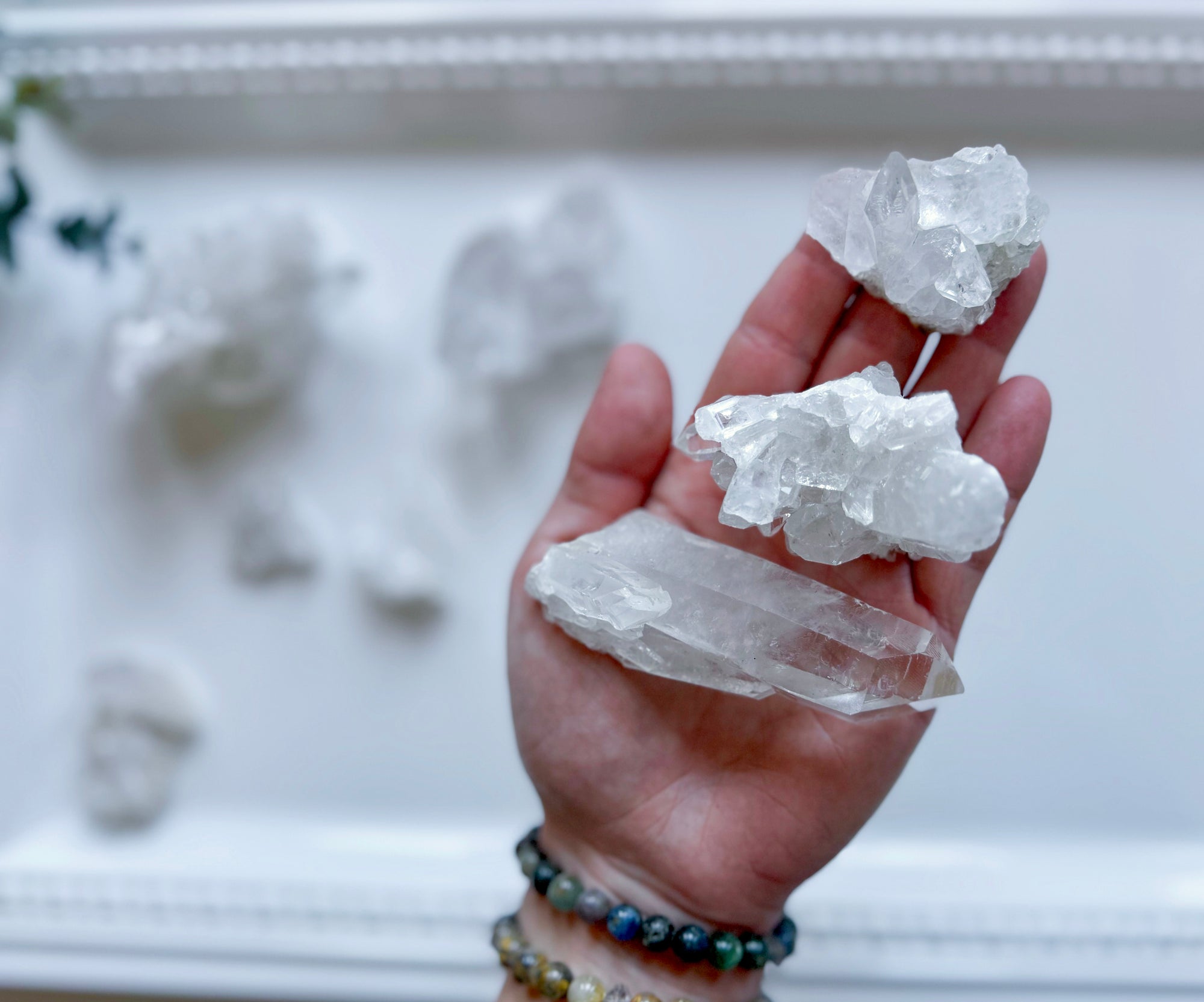 Natural Clear Quartz Mini Clusters and Points || Brazil