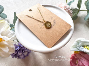 November Chrysanthemum Necklace