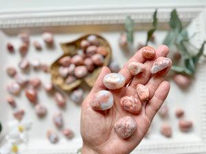 Pink Agate Tumbled Stone