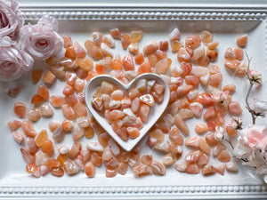 Pink Carnelian Tumbled Stone