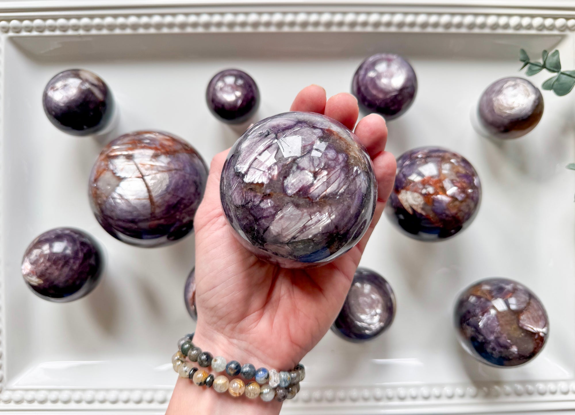 Purple Mica Sphere