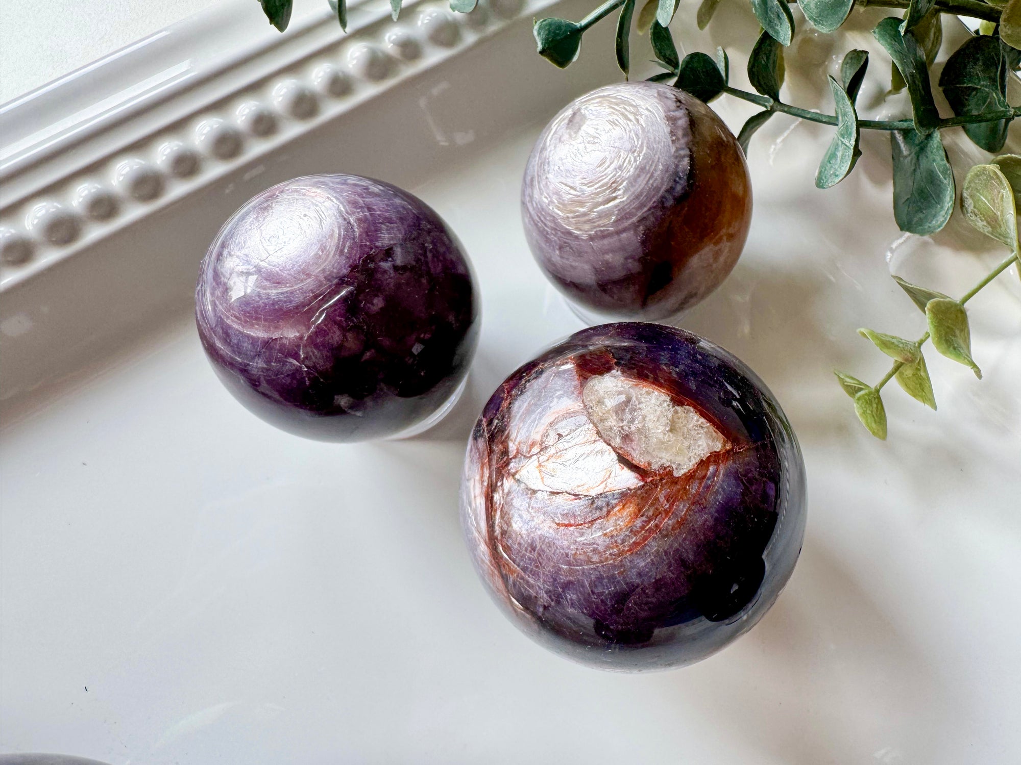 Purple Mica Sphere