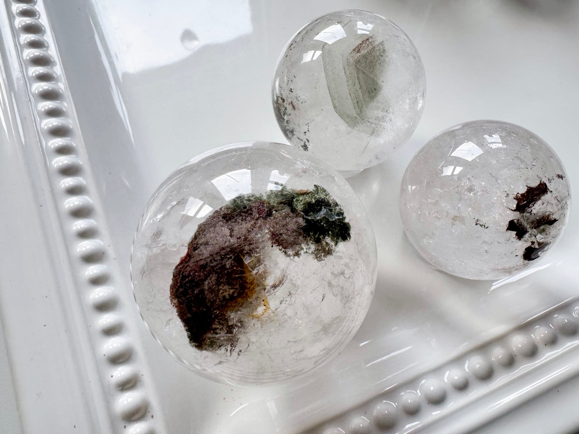 Quartz with Inclusions Sphere