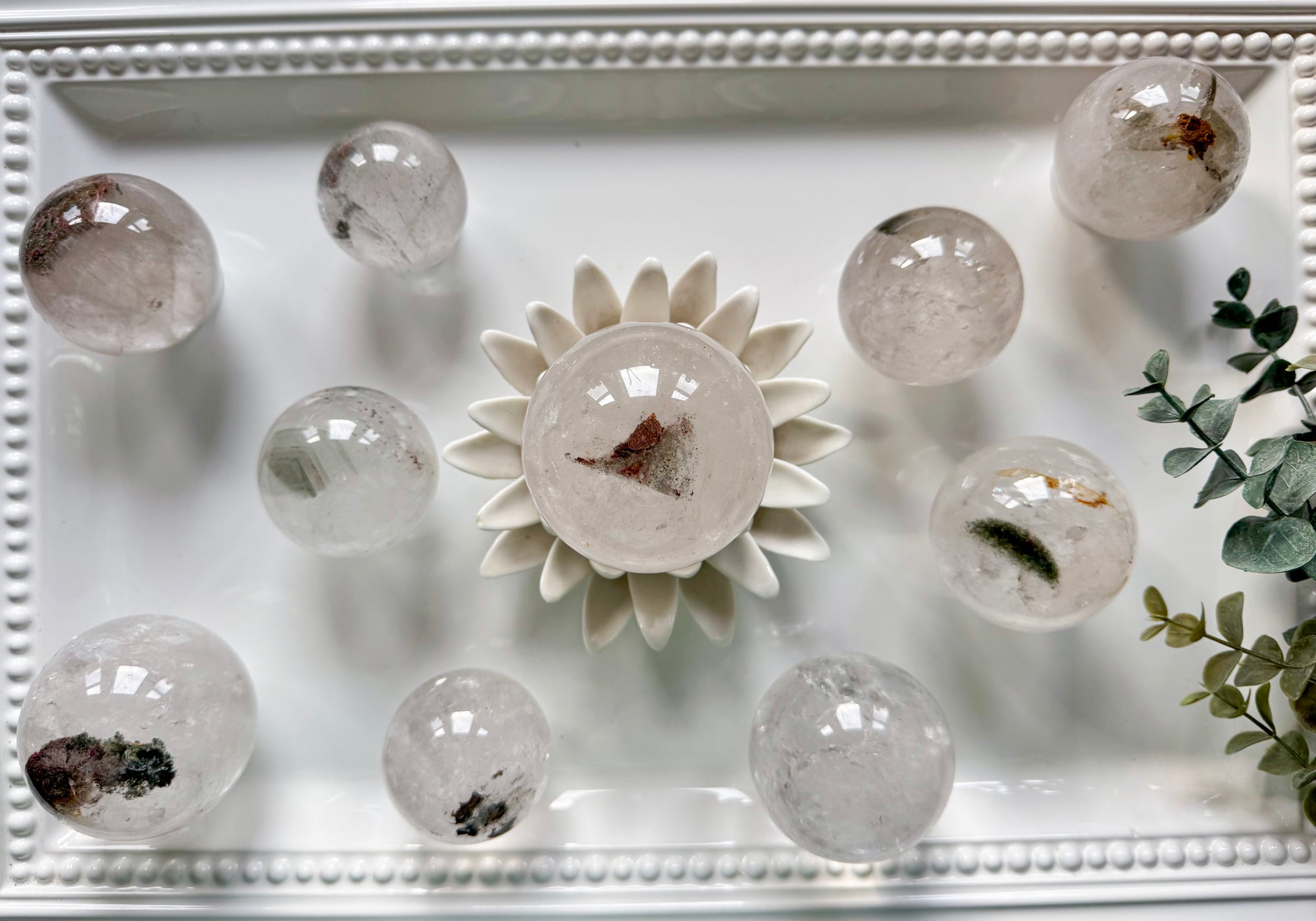 Quartz with Inclusions Sphere