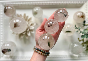 Quartz with Inclusions Sphere