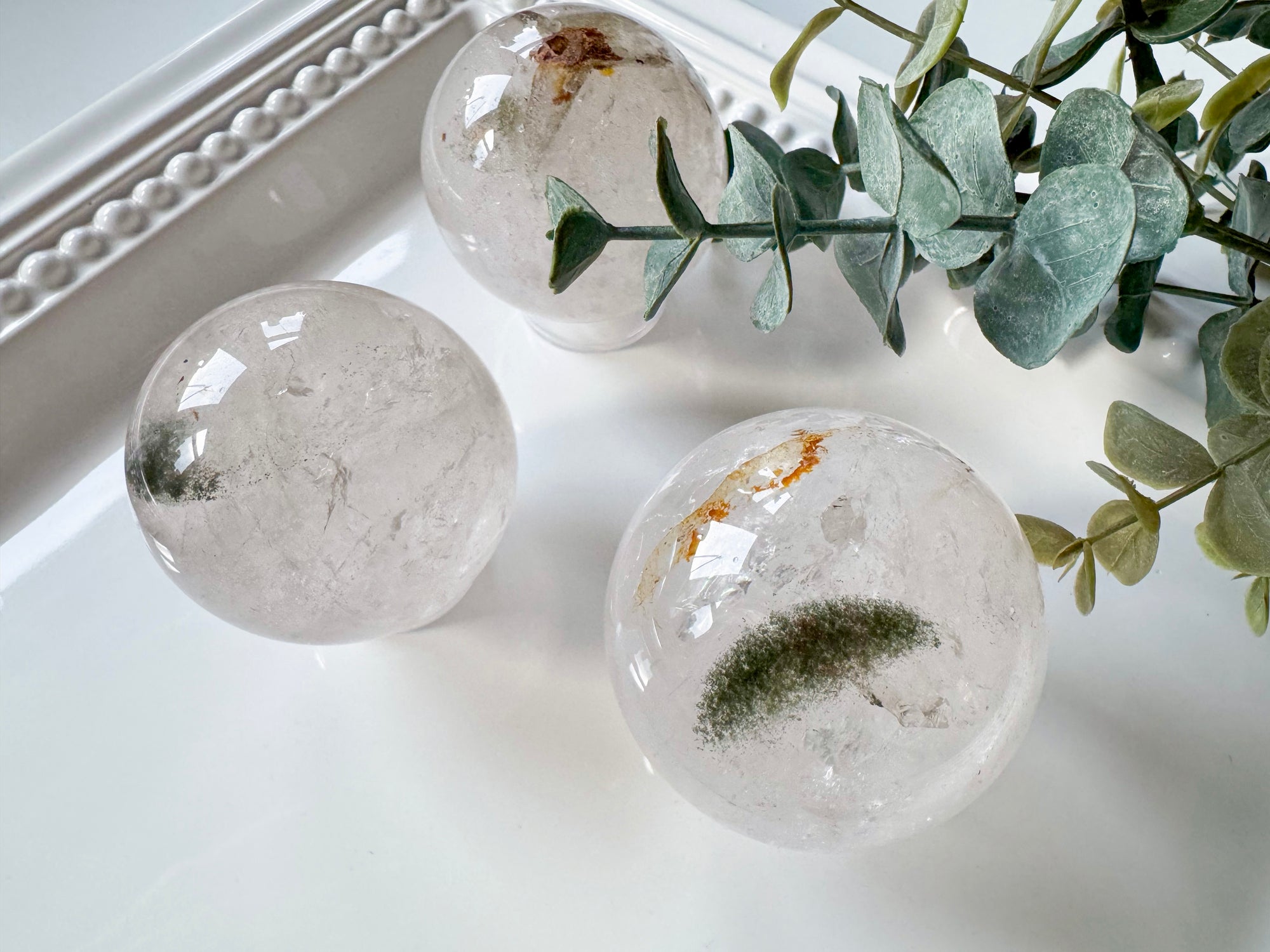 Quartz with Inclusions Sphere