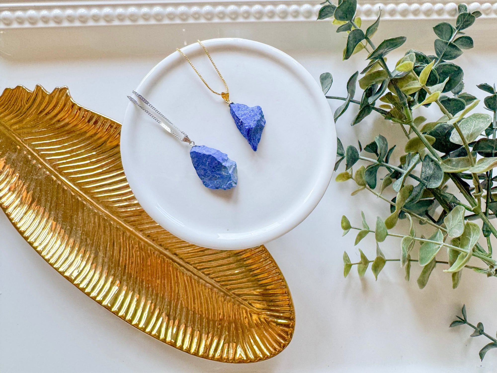 Raw Lapis Lazuli Pendant Necklace || Old Stock