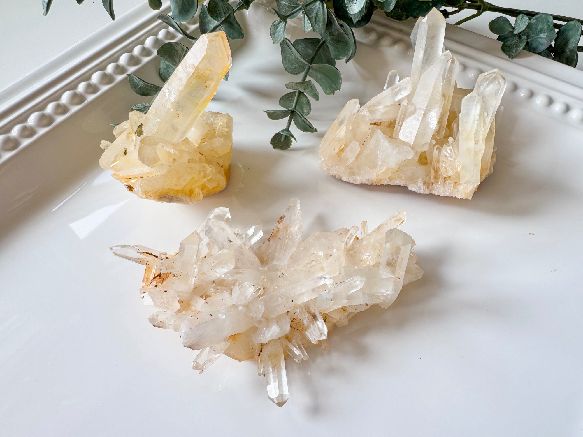 Raw Natural Citrine Cluster || Madagascar