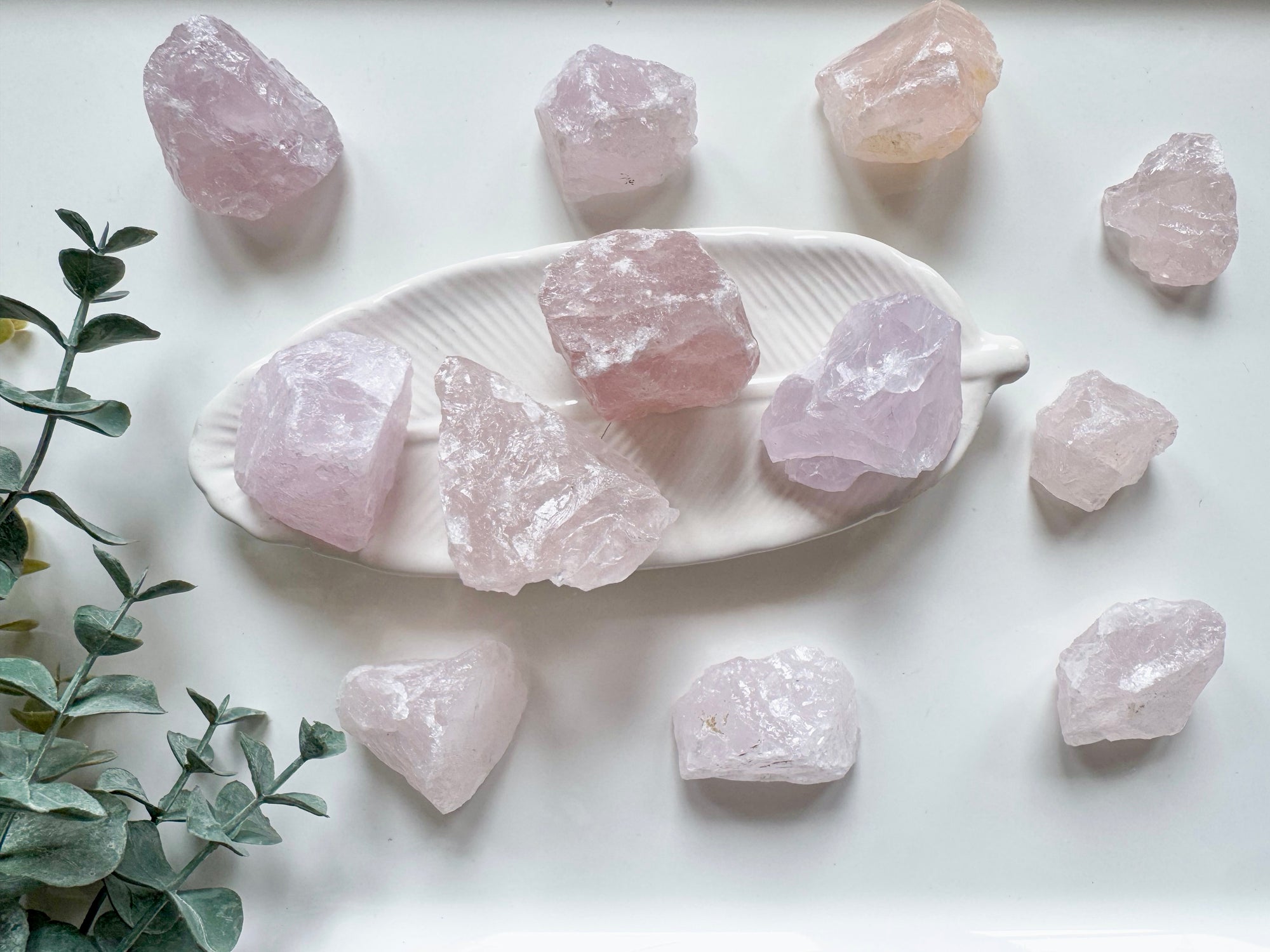 Rose Quartz Raw Pieces || Madagascar
