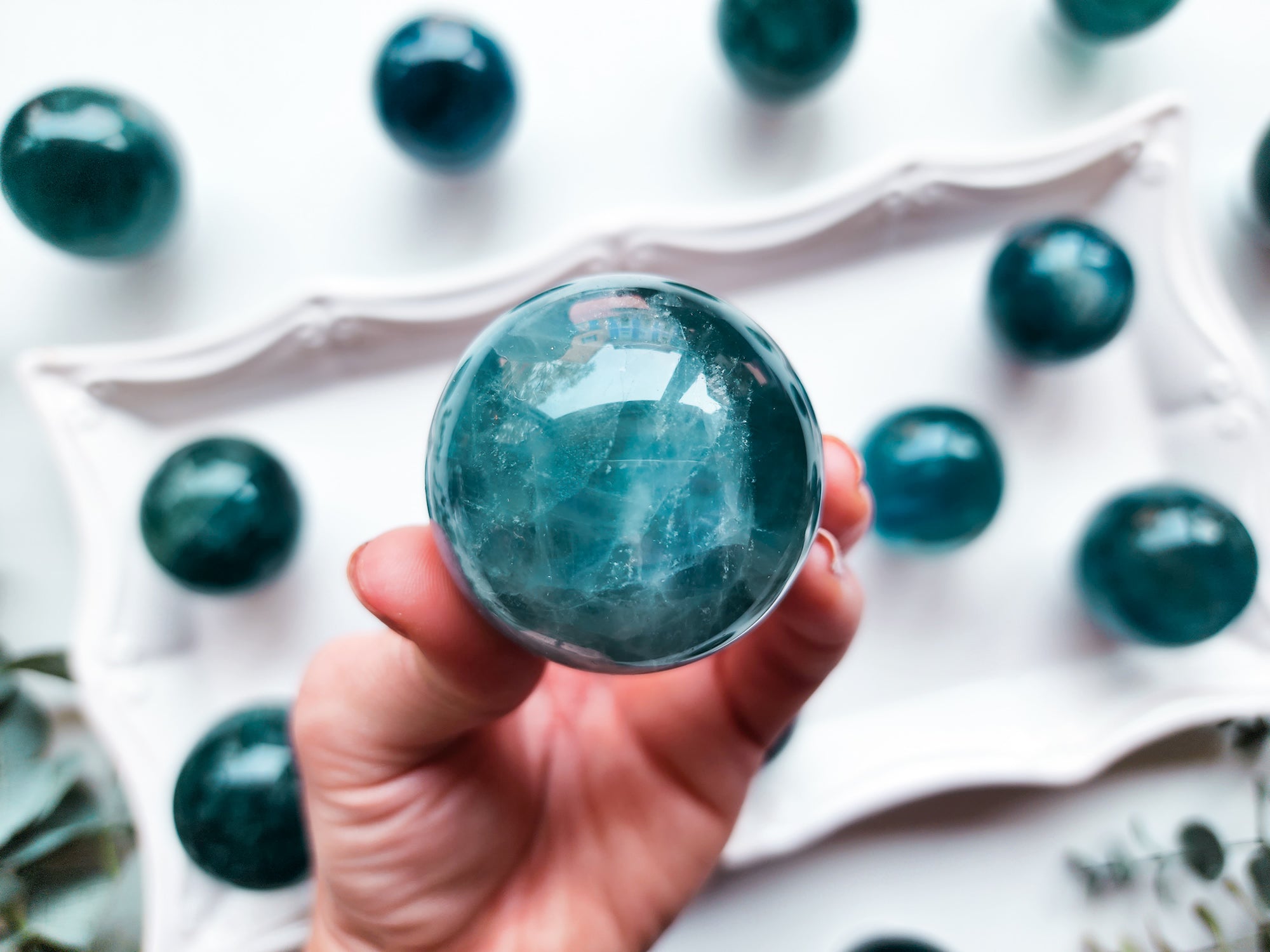 Blue Fluorite Sphere