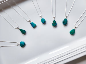 Chrysocolla Sterling Necklace || Peru