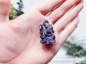 Lepidolite Ganesha || Mini