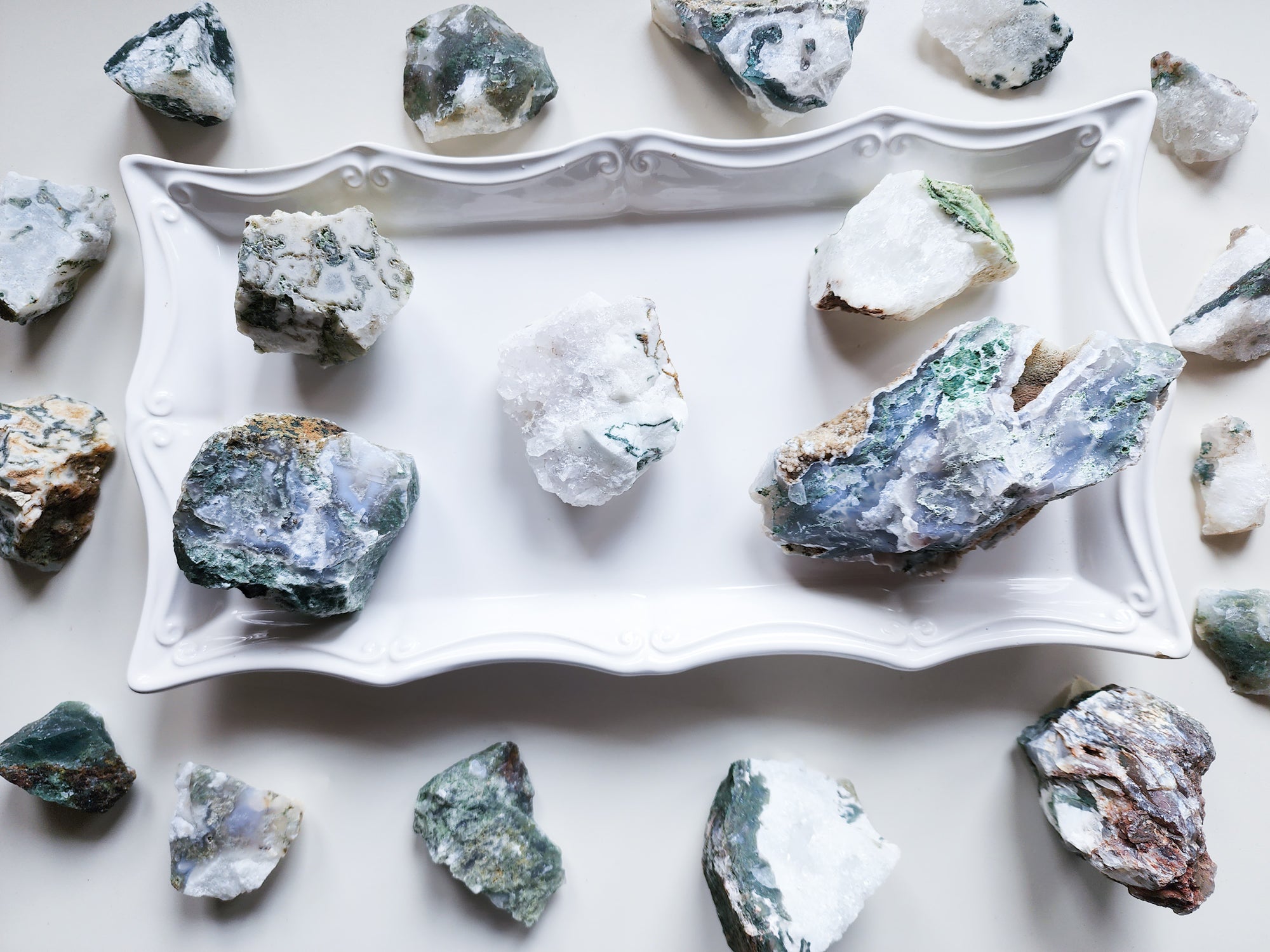 Moss Agate Raw || India