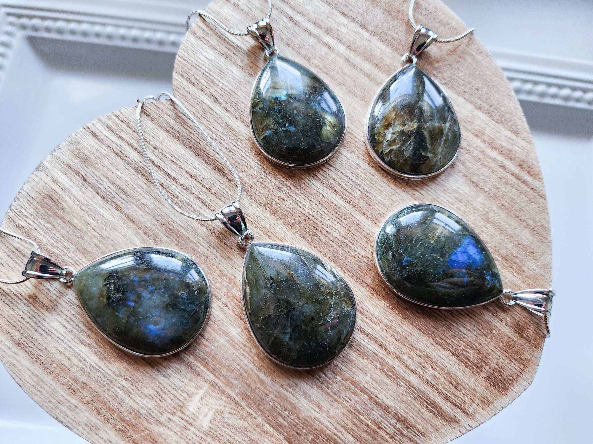 Labradorite Necklace || Grade B