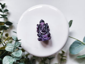 Lepidolite Ganesha || Mini