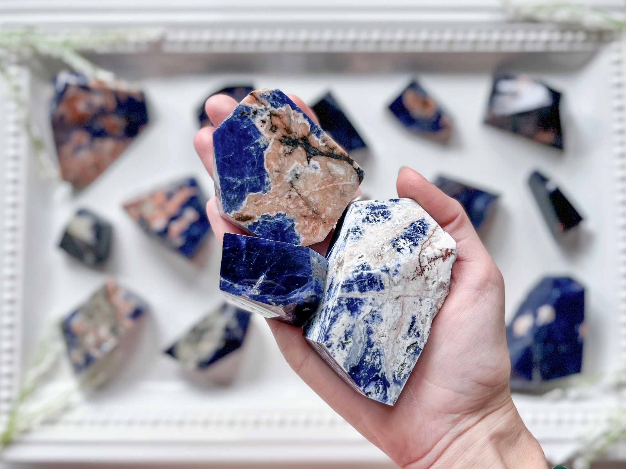 Sodalite Faceted Free Form