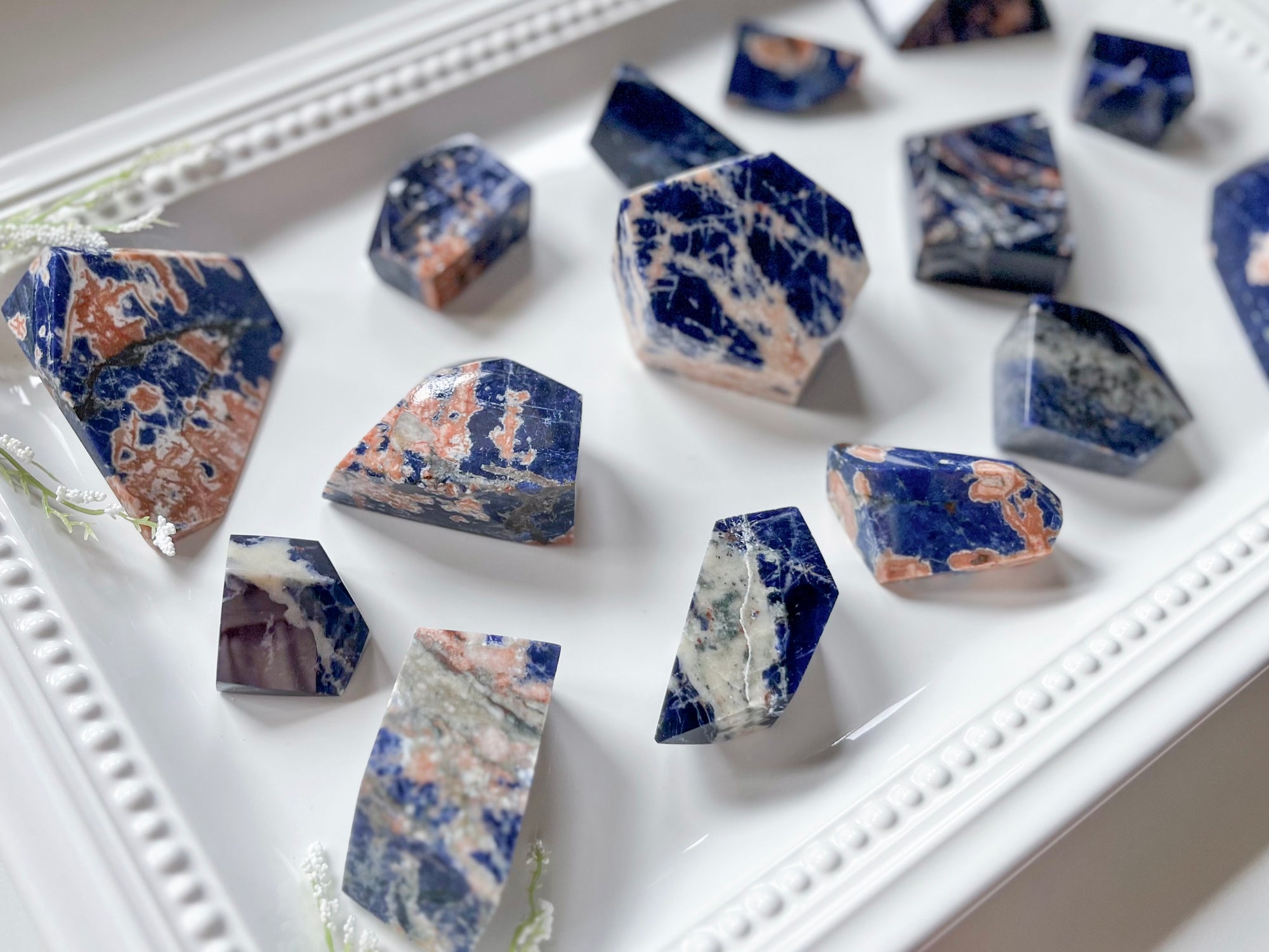 Sodalite Faceted Free Form