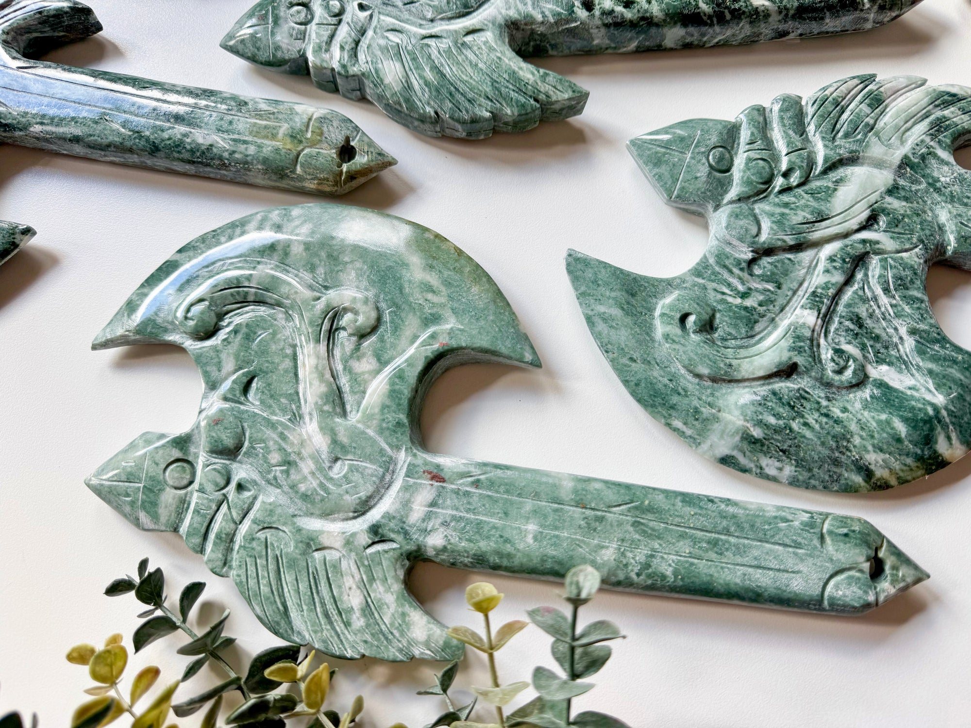 Xiuyan Jade Axe Carving