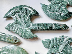 Xiuyan Jade Axe Carving