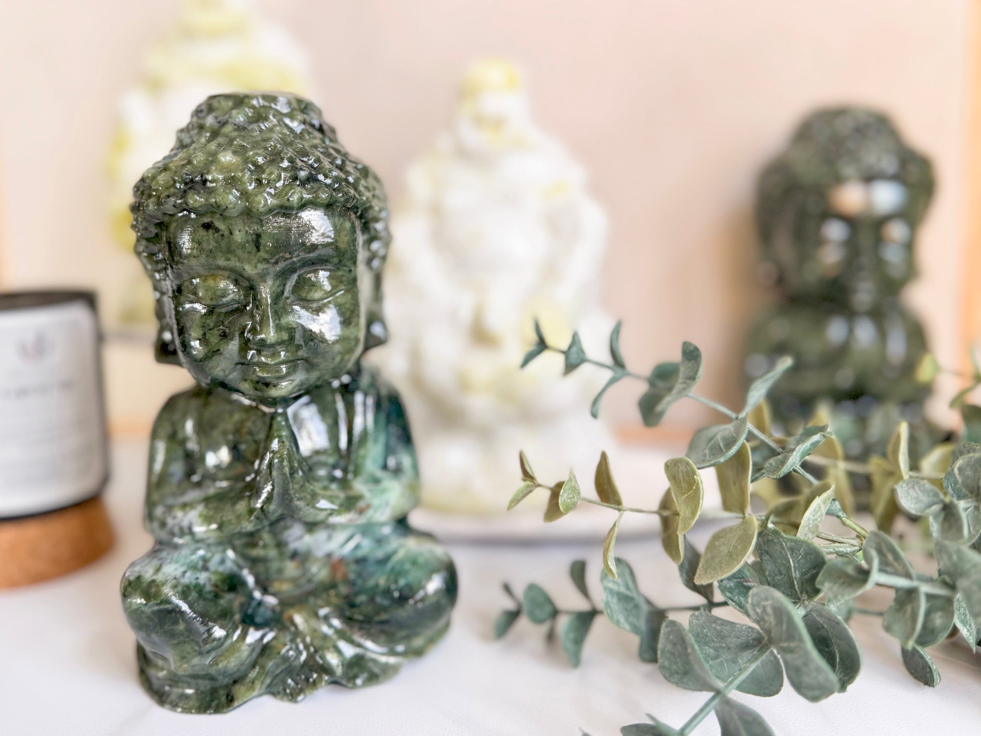 Xiuyan Jade Baby Buddha Carving