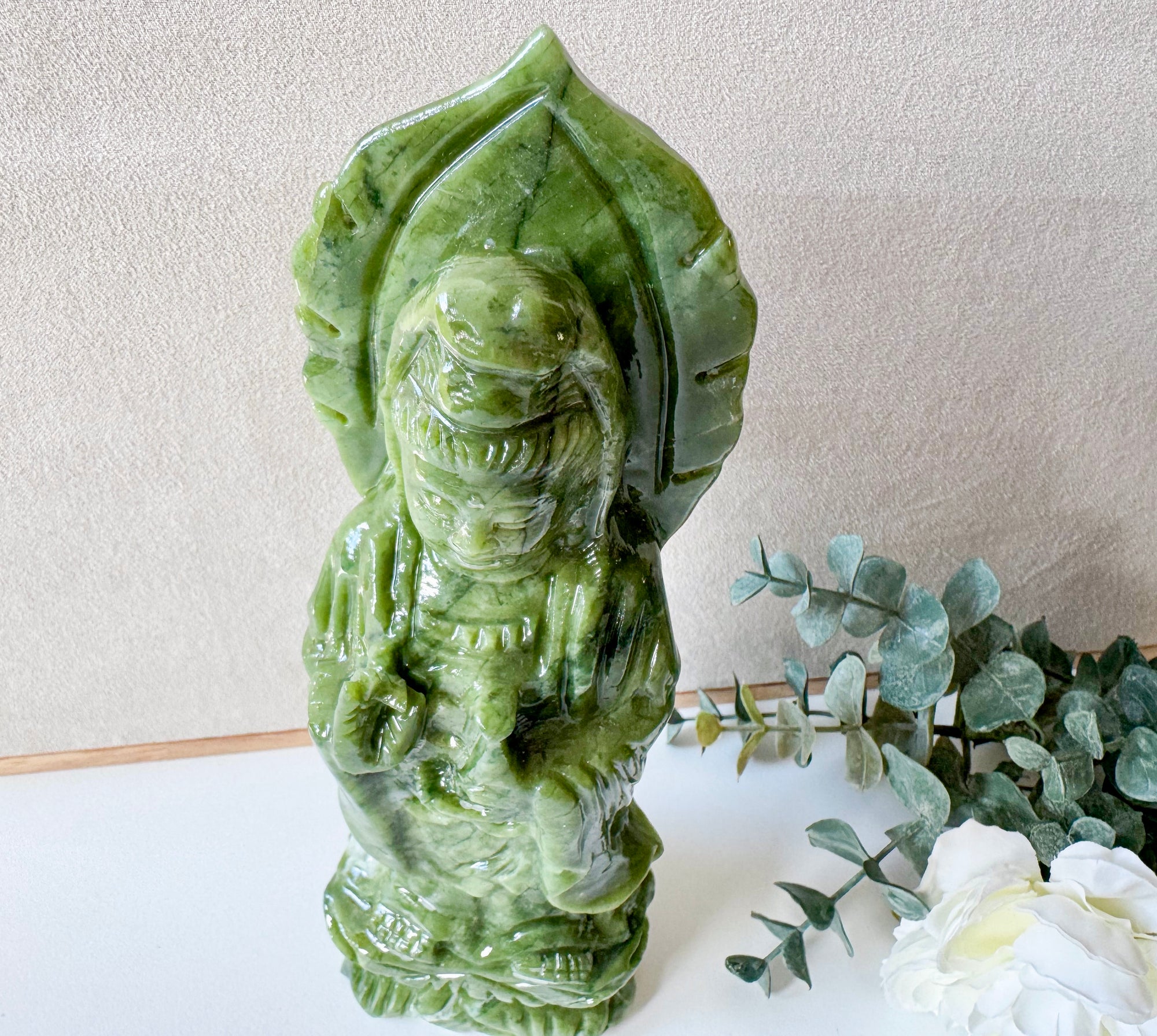 Xiuyan Jade Guanyin Carving