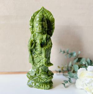 Xiuyan Jade Guanyin Carving