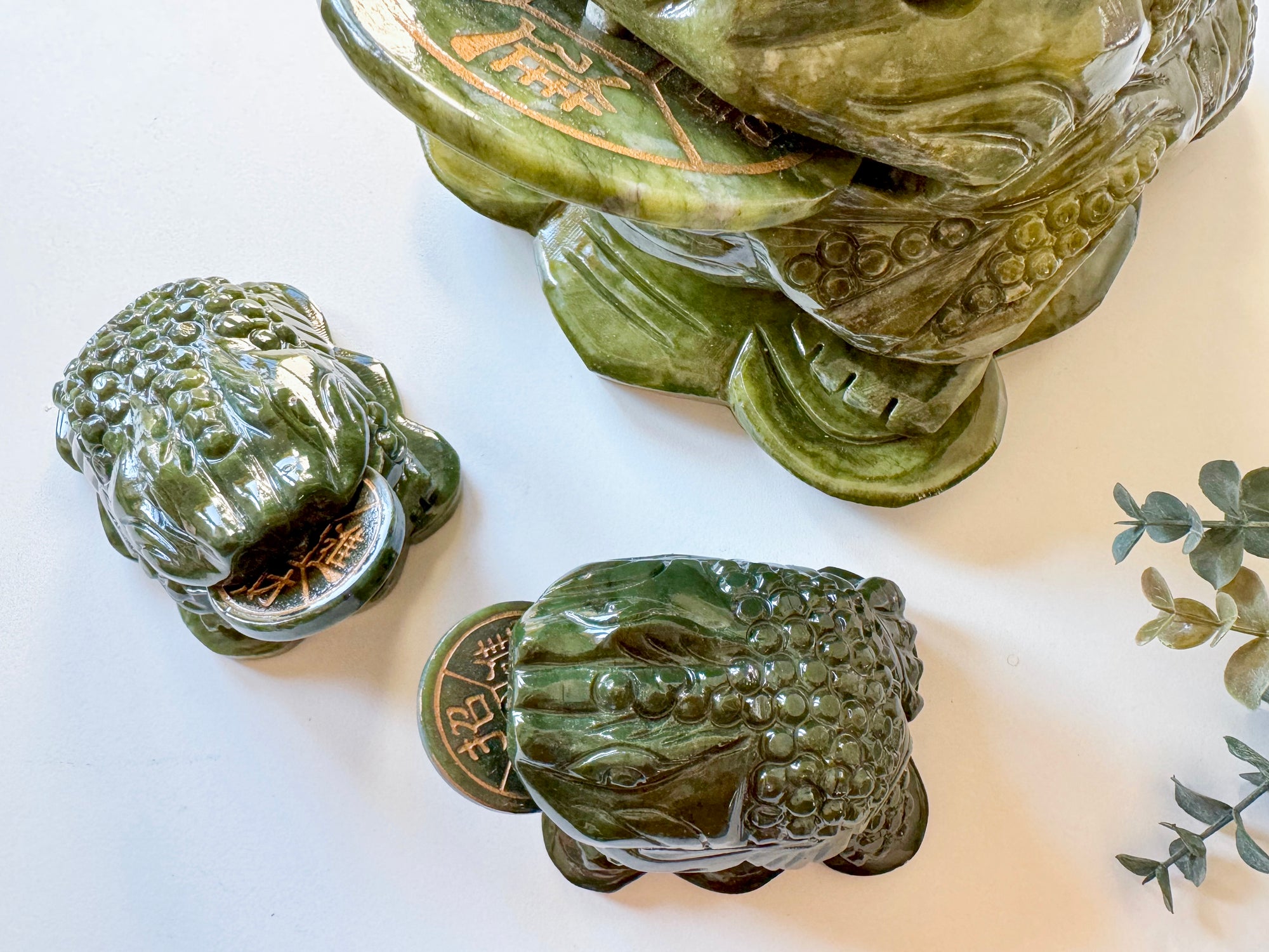 Xiuyan Jade Money Toad with Coin in Mouth