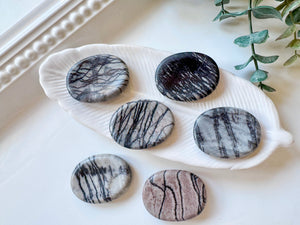 Zebra Jasper Worry Stone