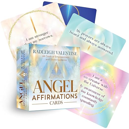 Angel Affirmation Cards: 44 Cards of Empowerment & Divine Guidance || Radleigh Valentine