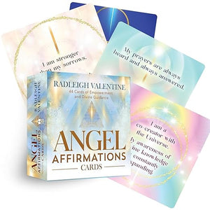 Angel Affirmation Cards: 44 Cards of Empowerment & Divine Guidance || Radleigh Valentine