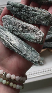 Raw Green Kyanite Blades