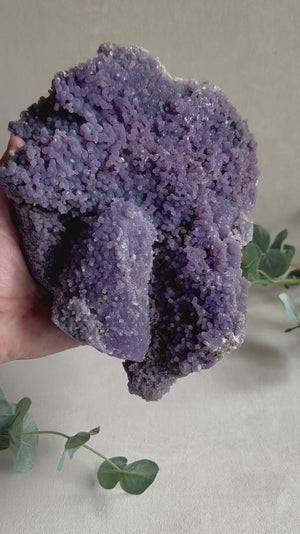 Grape Agate Cluster || Showpiece