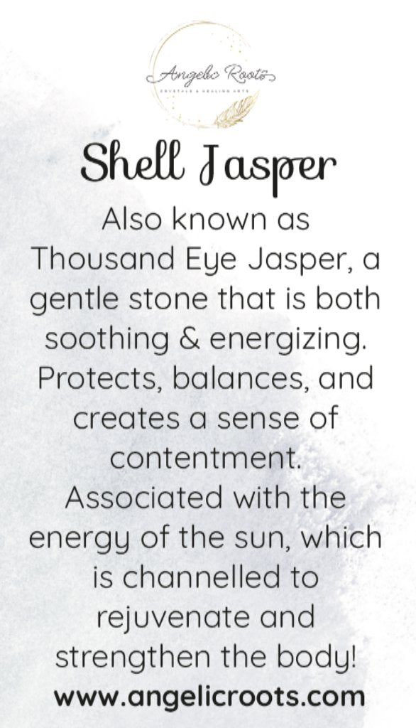 Shell Jasper Crystal Card
