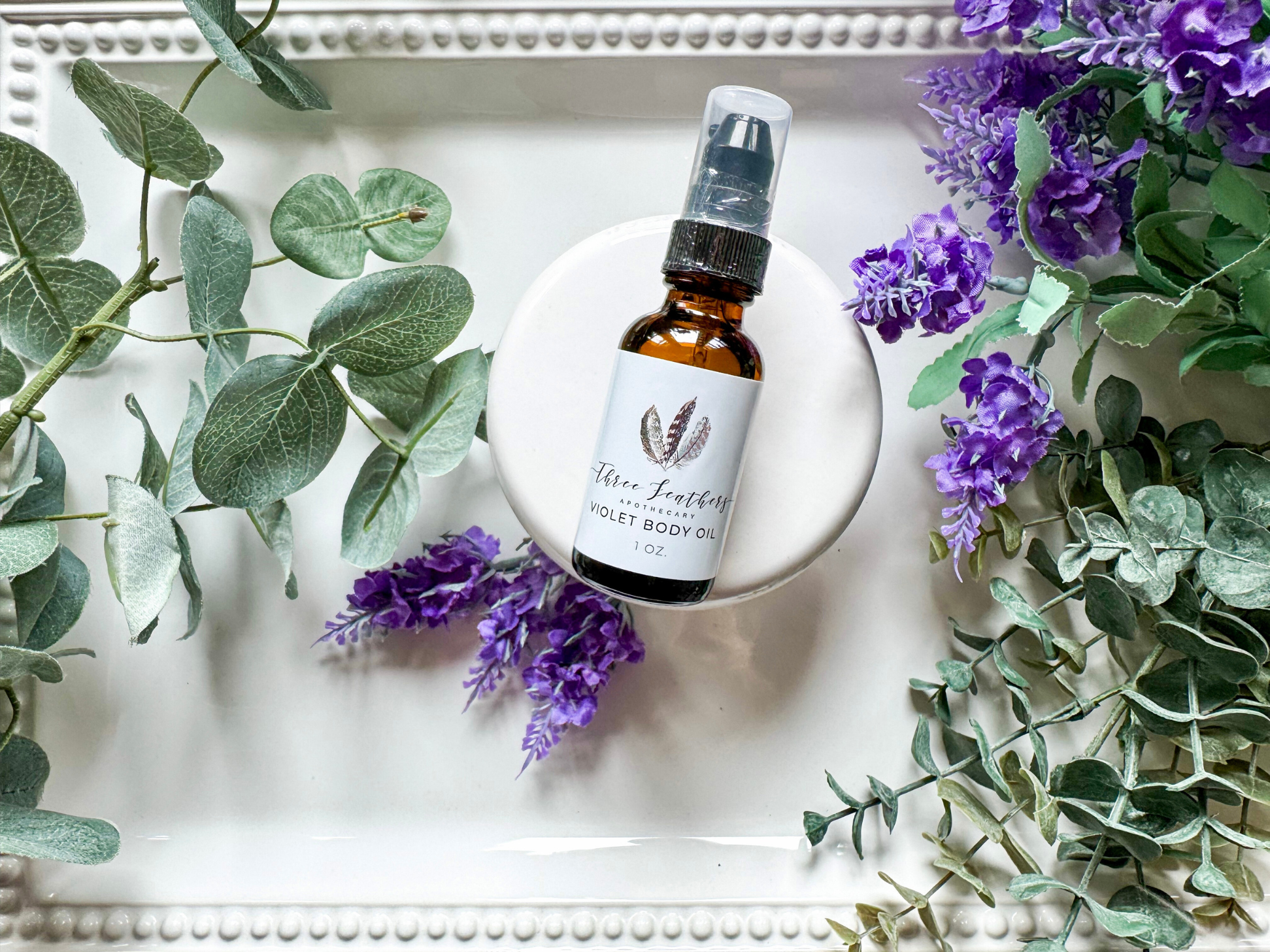 Violet Limited Edition Egyptian Body Oil 1oz|| Three Feathers Apothecary