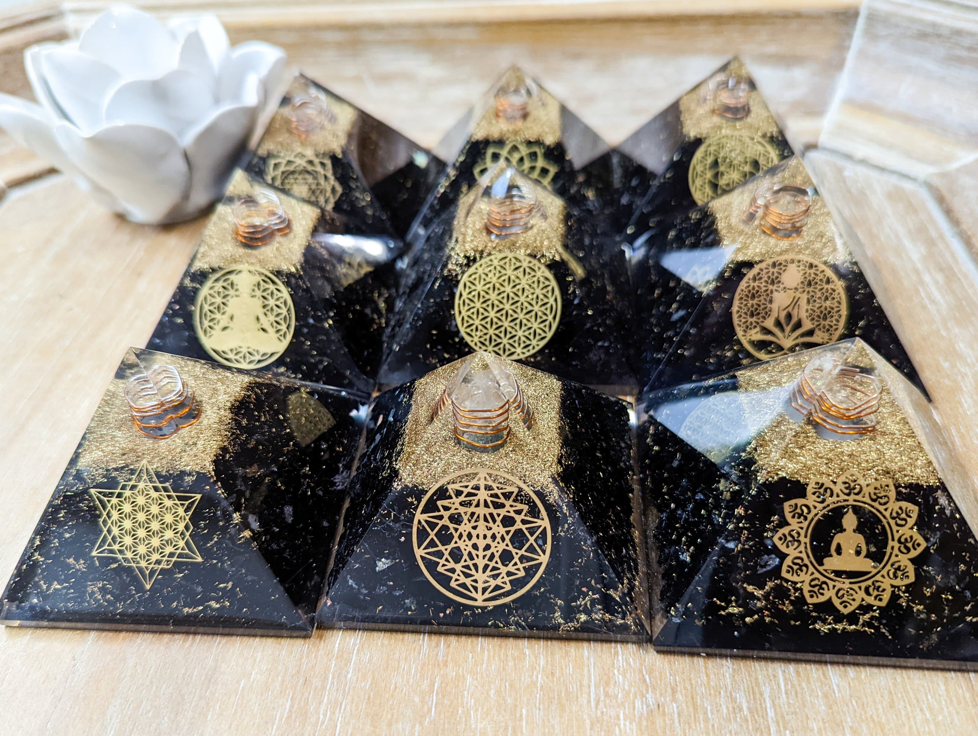 Tourmaline Orgone Pyramid