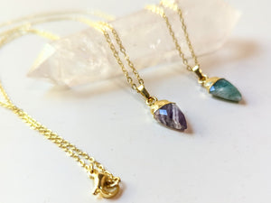 Faceted Arrowhead Gold Necklace