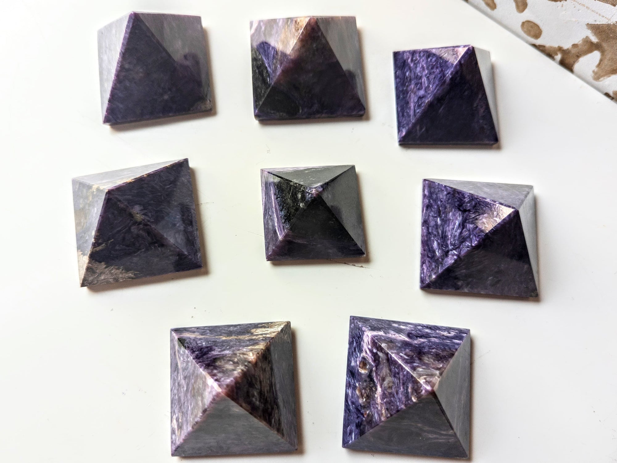 Charoite Crystal Pyramid