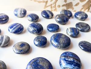 Lapis Lazuli UFO Palm Stone