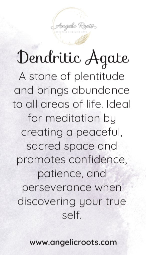 Dendritic Agate Crystal Card