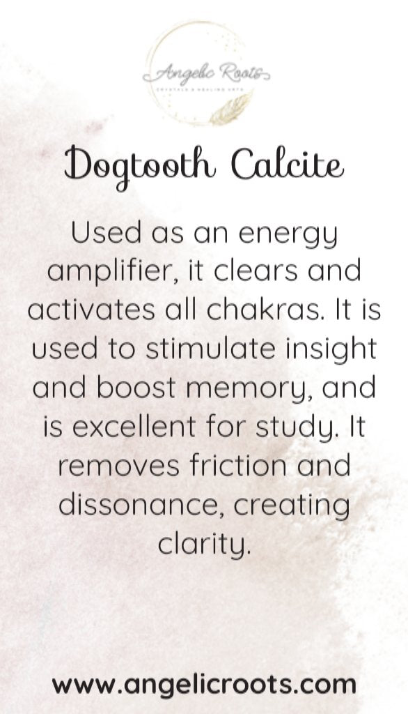 Dogtooth Calcite Crystal Card