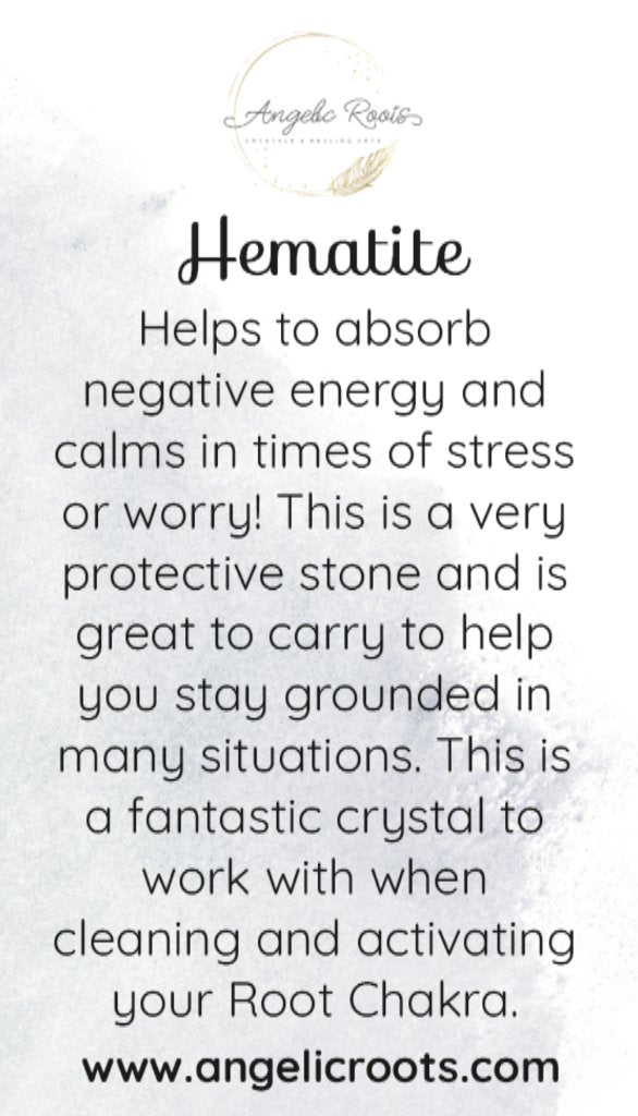 Hematite Crystal Card