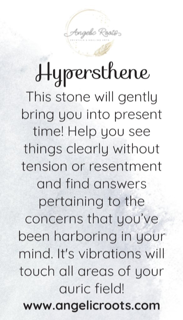 Hypersthene Crystal Card