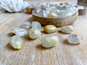 Rutilated Quartz Tumbled Stone