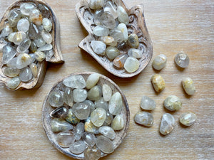 Rutilated Quartz Tumbled Stone