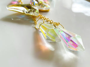 Butterfly Iridescent Rainbow Catcher || Gold