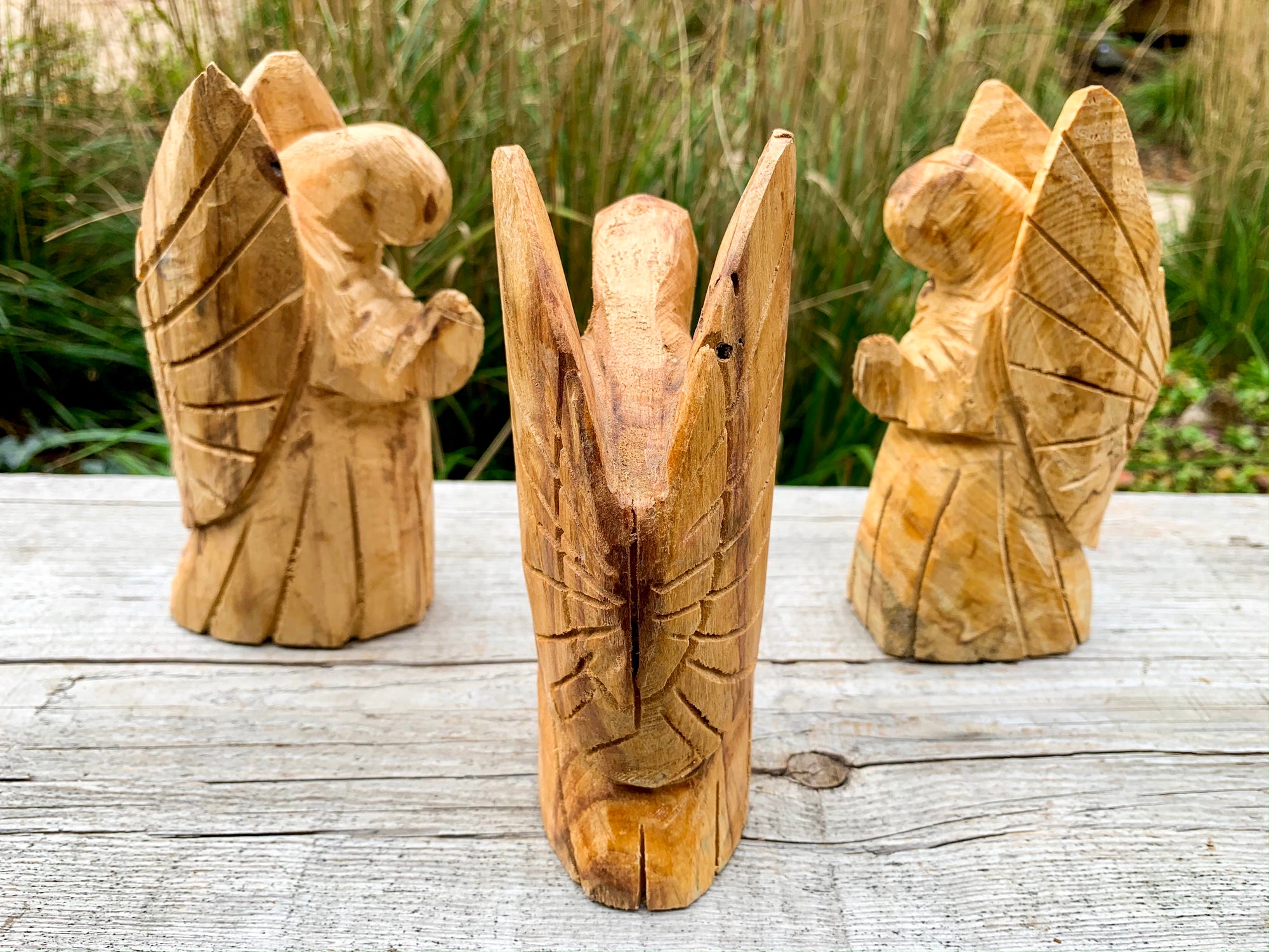  Palo Santo Hand Carved Angel || Large