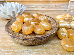 Honey Calcite Tumbled Stone