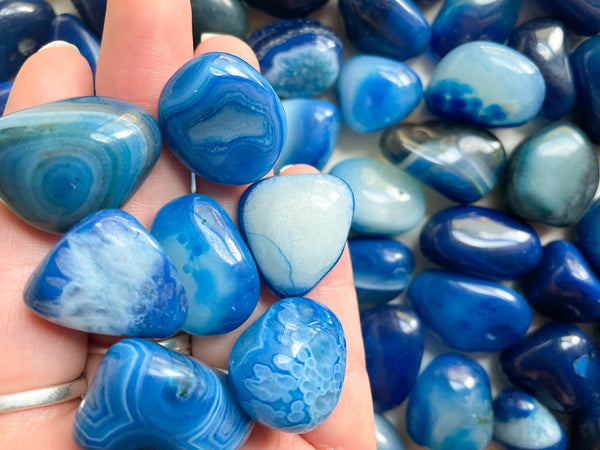 Blue Onyx Tumbled Stone